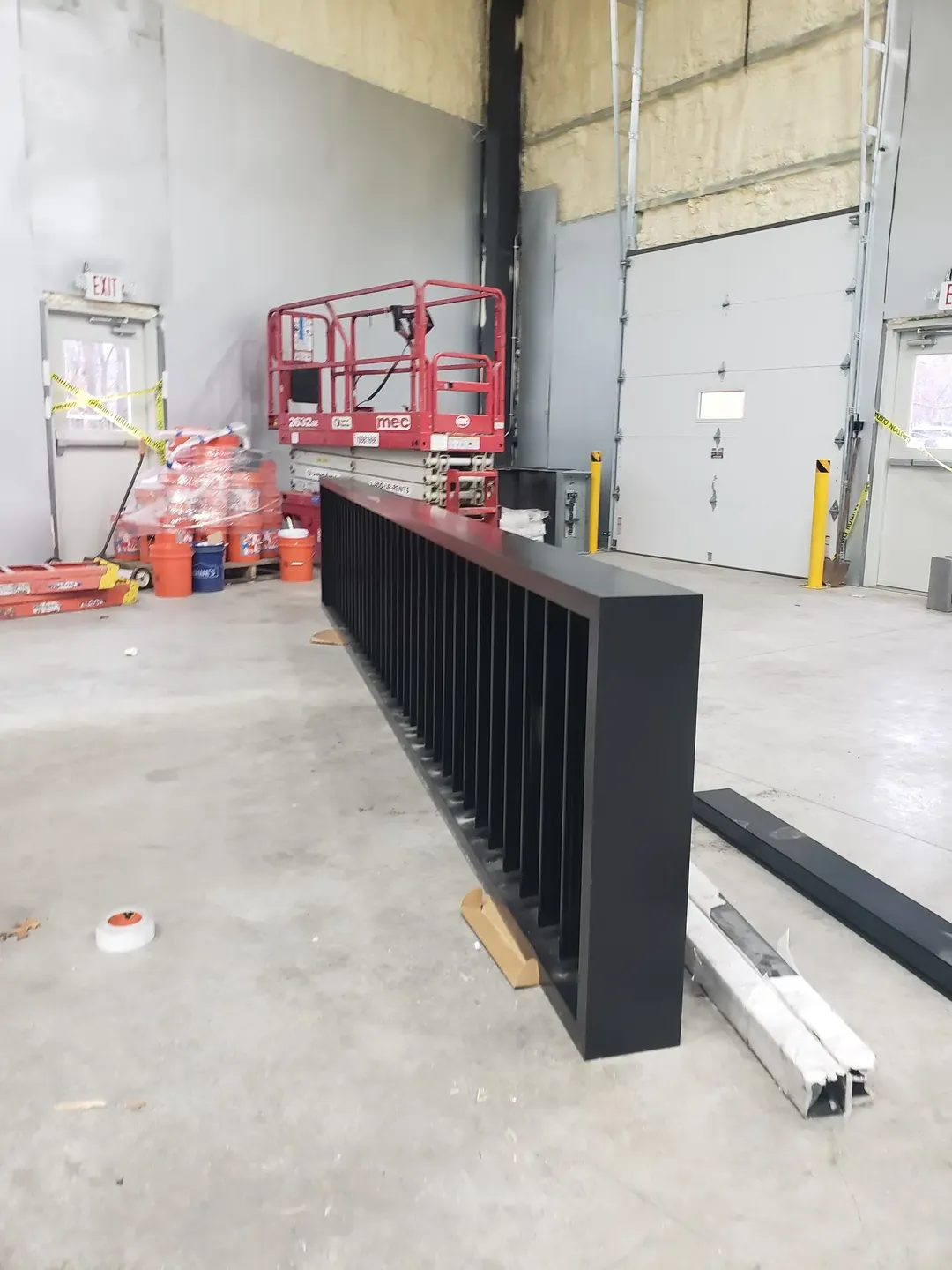 Custom metal fabrication project - shelving unit